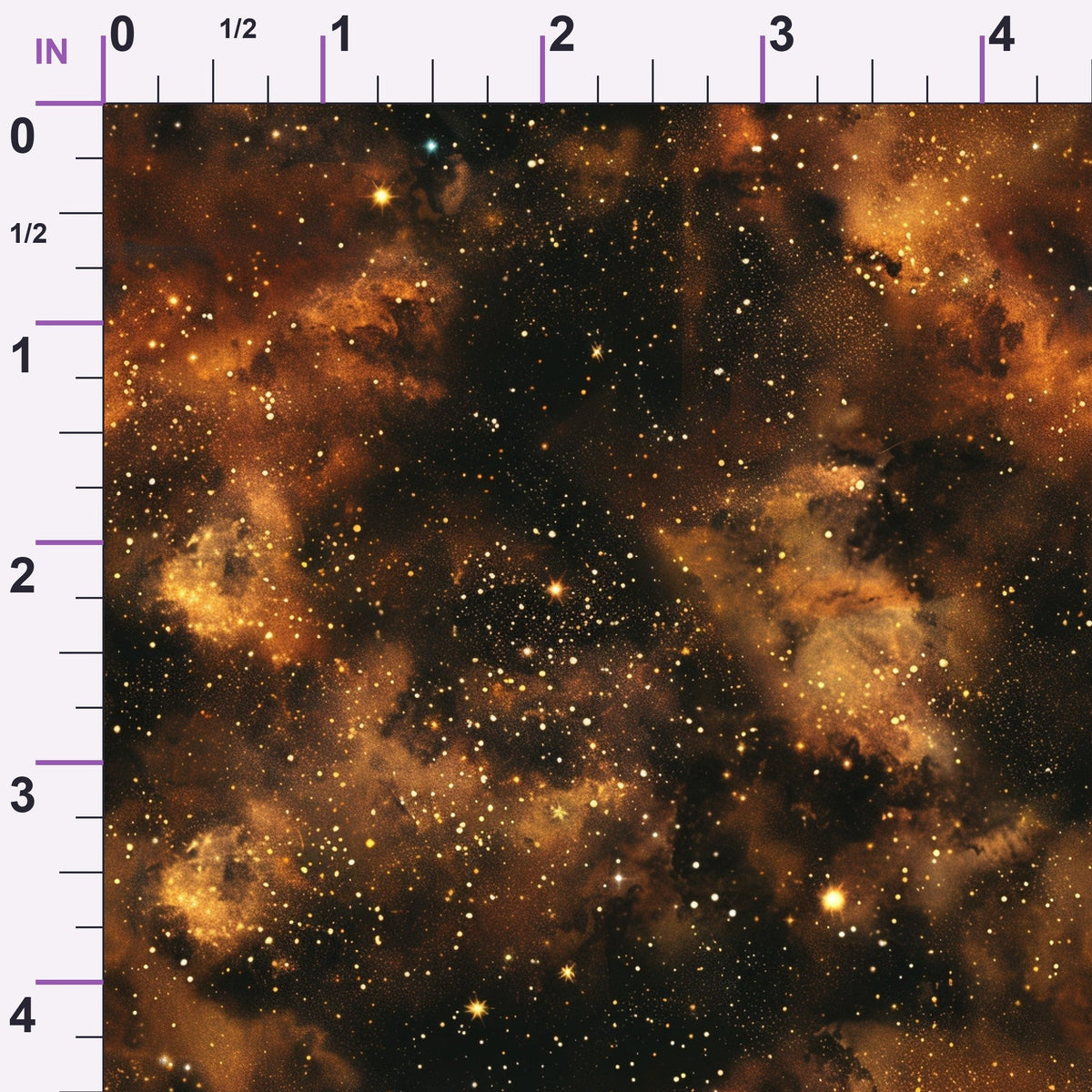 Copper Nebula Pattern 1 Minky Fabric