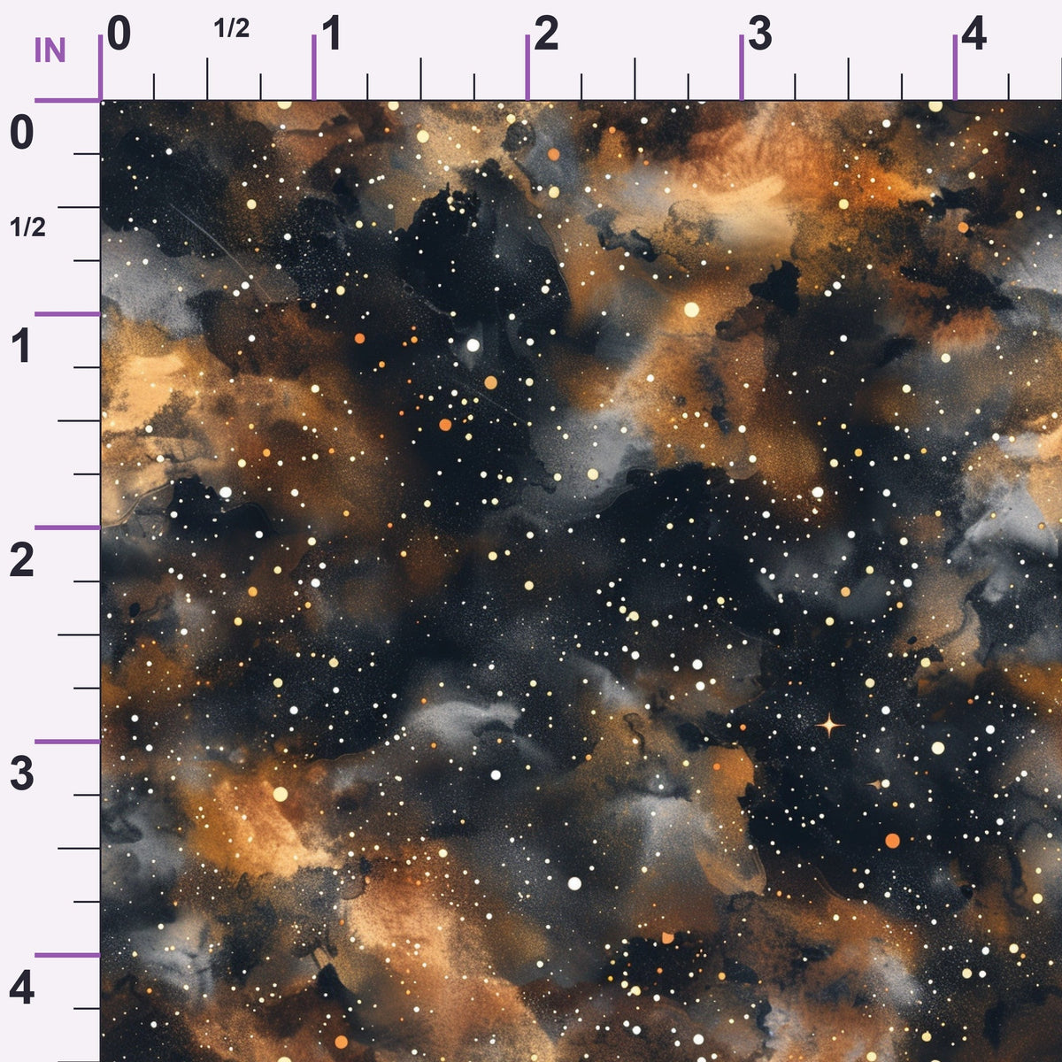 Copper Nebula Pattern 10 Minky Fabric