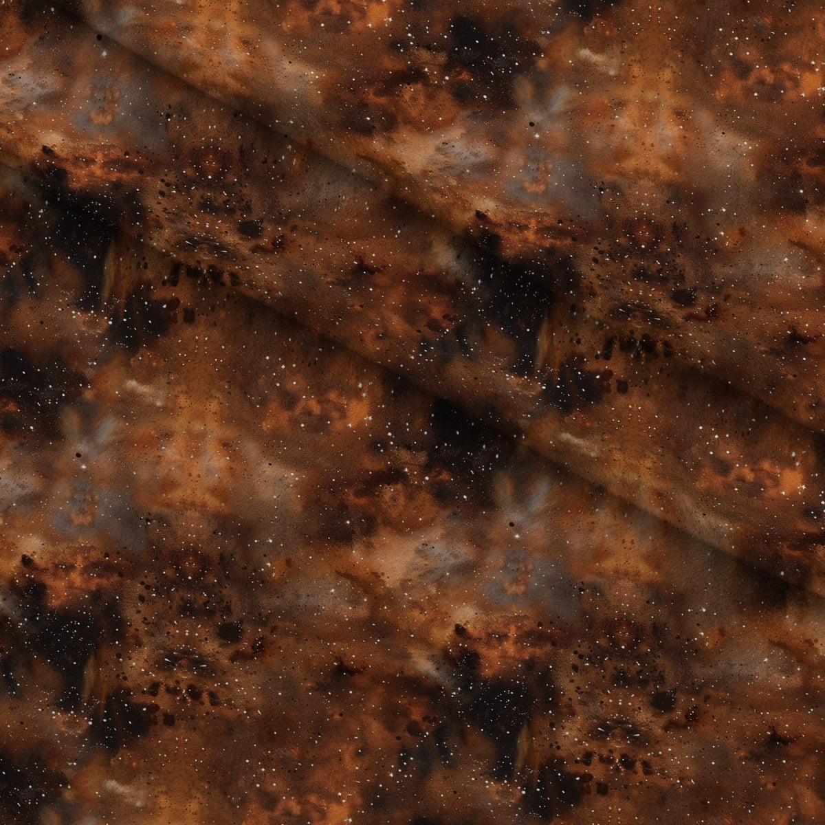 Copper Nebula Pattern 12 Minky Fabric