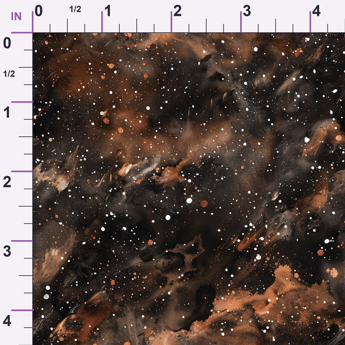 Copper Nebula Pattern 14 Minky Fabric