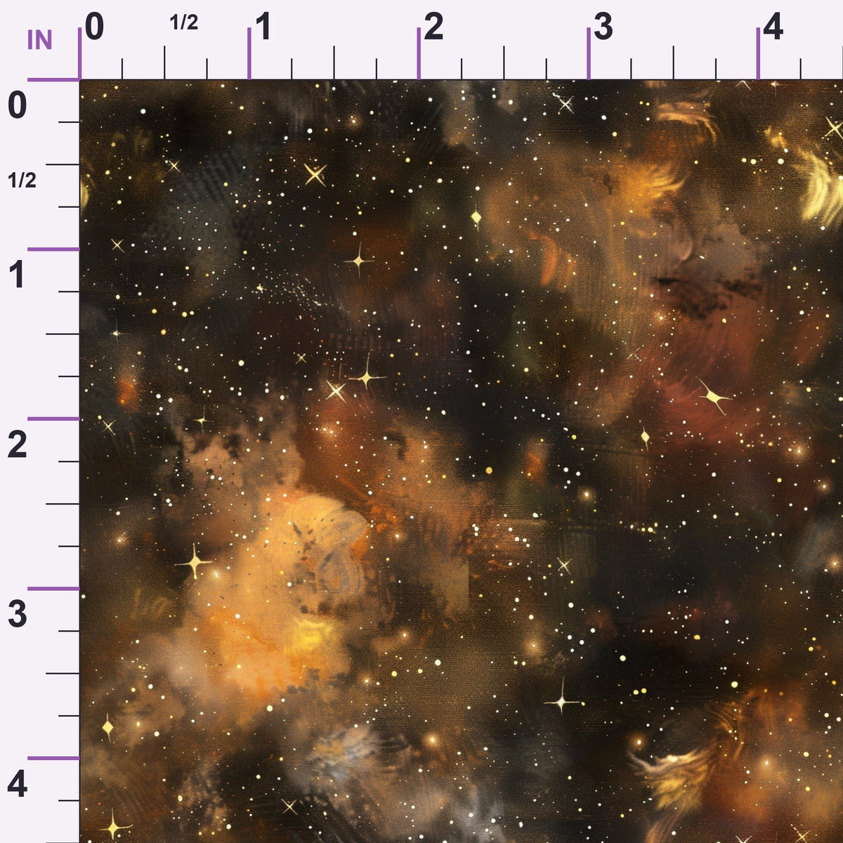 Copper Nebula Pattern 3 Minky Fabric
