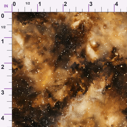Copper Nebula Pattern 5 Minky Fabric
