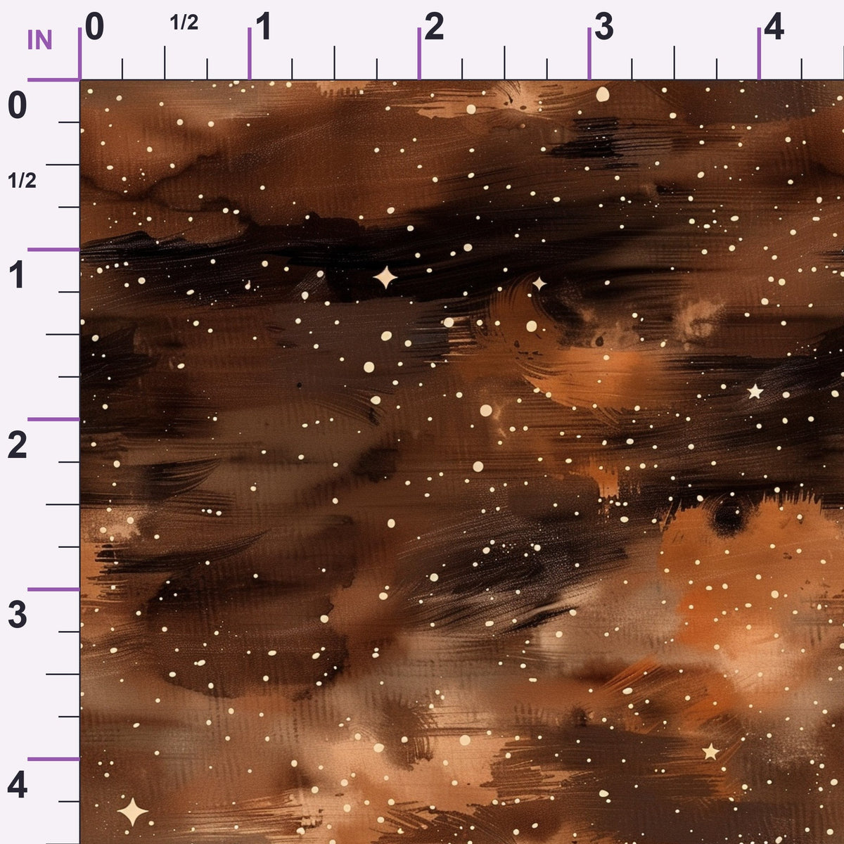 Copper Nebula Pattern 6 Minky Fabric