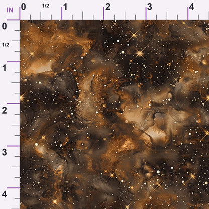 Copper Nebula Pattern 9 Minky Fabric