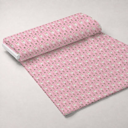 Coquette Christmas Santa Minky Fabric