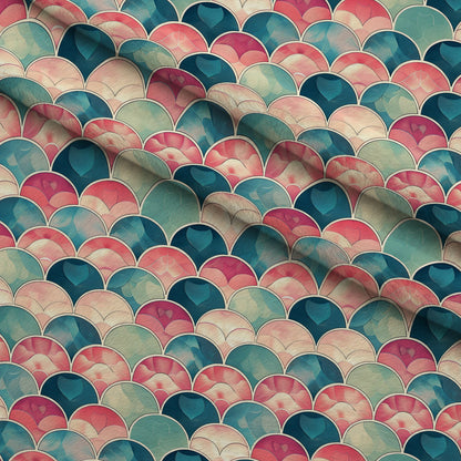Coral Lagoon Pattern 10 Minky Fabric