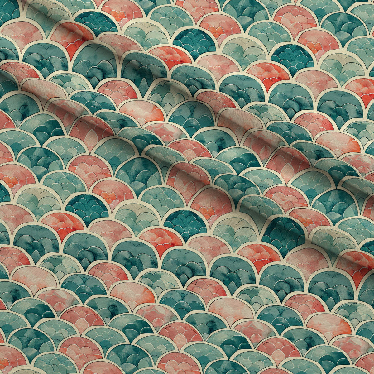 Coral Lagoon Pattern 12 Minky Fabric