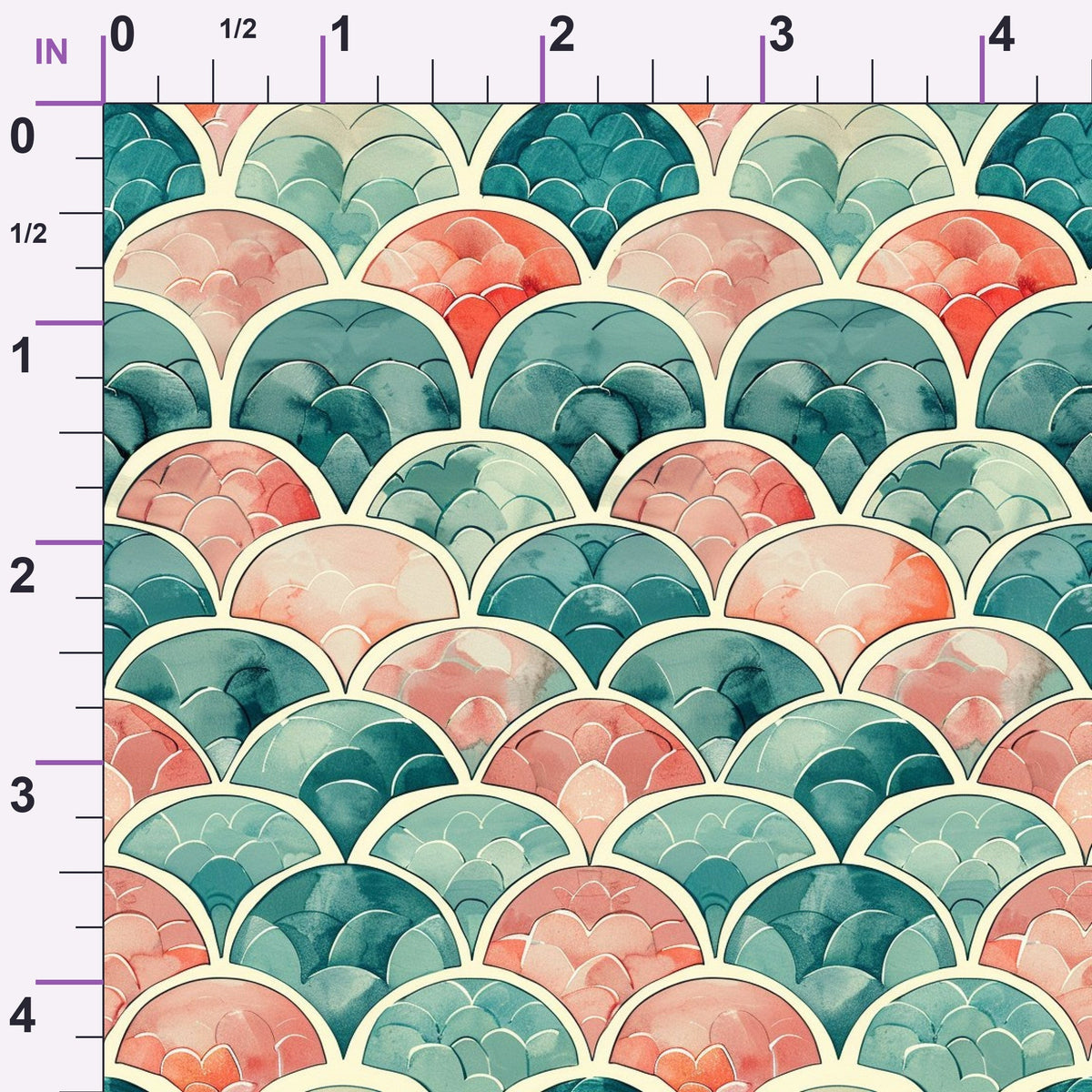 Coral Lagoon Pattern 12 Minky Fabric