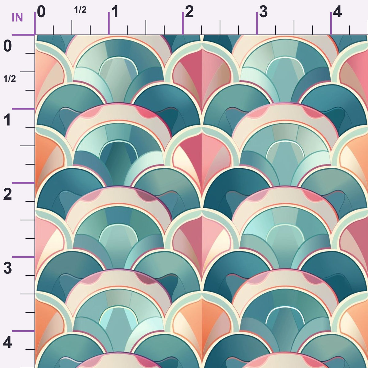 Coral Lagoon Pattern 13 Minky Fabric