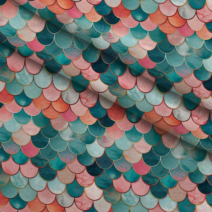 Coral Lagoon Pattern 14 Minky Fabric