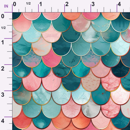 Coral Lagoon Pattern 14 Minky Fabric
