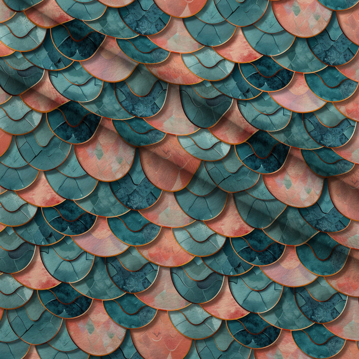 Coral Lagoon Pattern 16 Minky Fabric