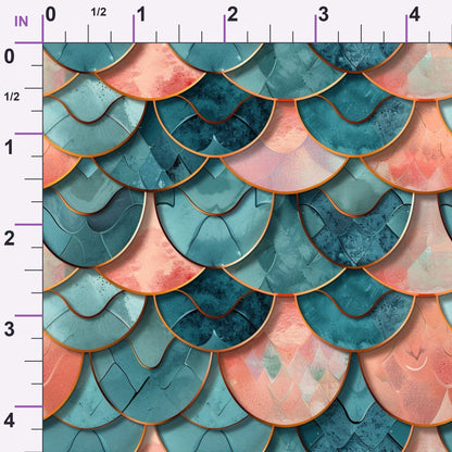 Coral Lagoon Pattern 16 Minky Fabric