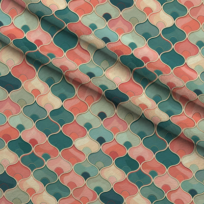 Coral Lagoon Pattern 18 Minky Fabric