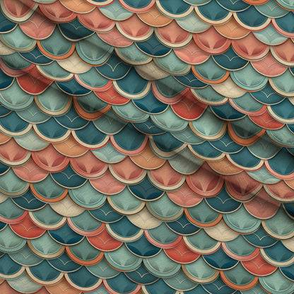 Coral Lagoon Pattern 6 Minky Fabric
