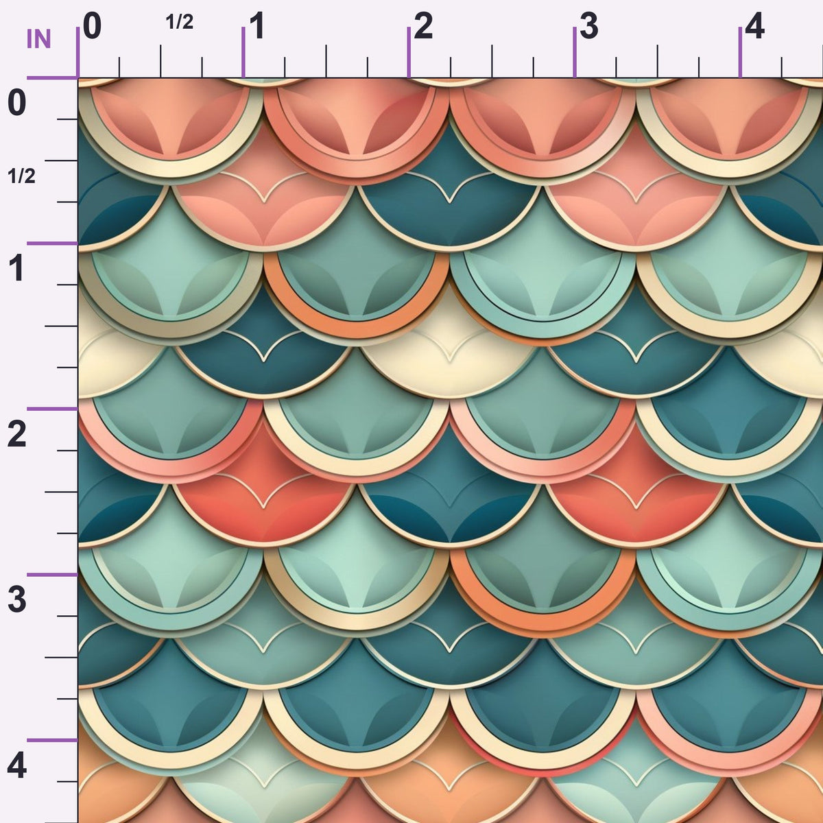 Coral Lagoon Pattern 6 Minky Fabric