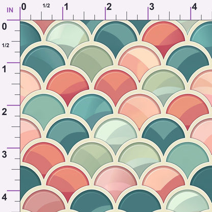 Coral Lagoon Pattern 7 Minky Fabric