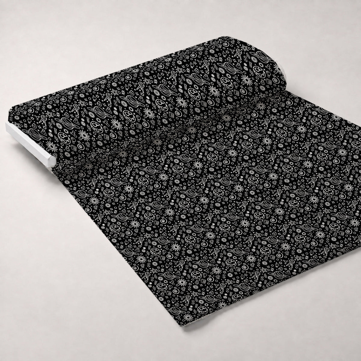Cosmic Lab Doodles Pattern 2 Minky Fabric