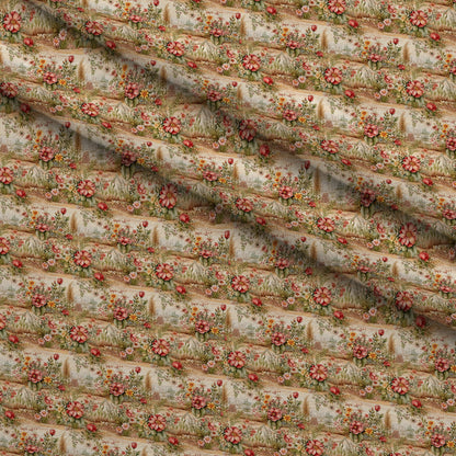 Cottage Meadow Pattern 5 Minky Fabric