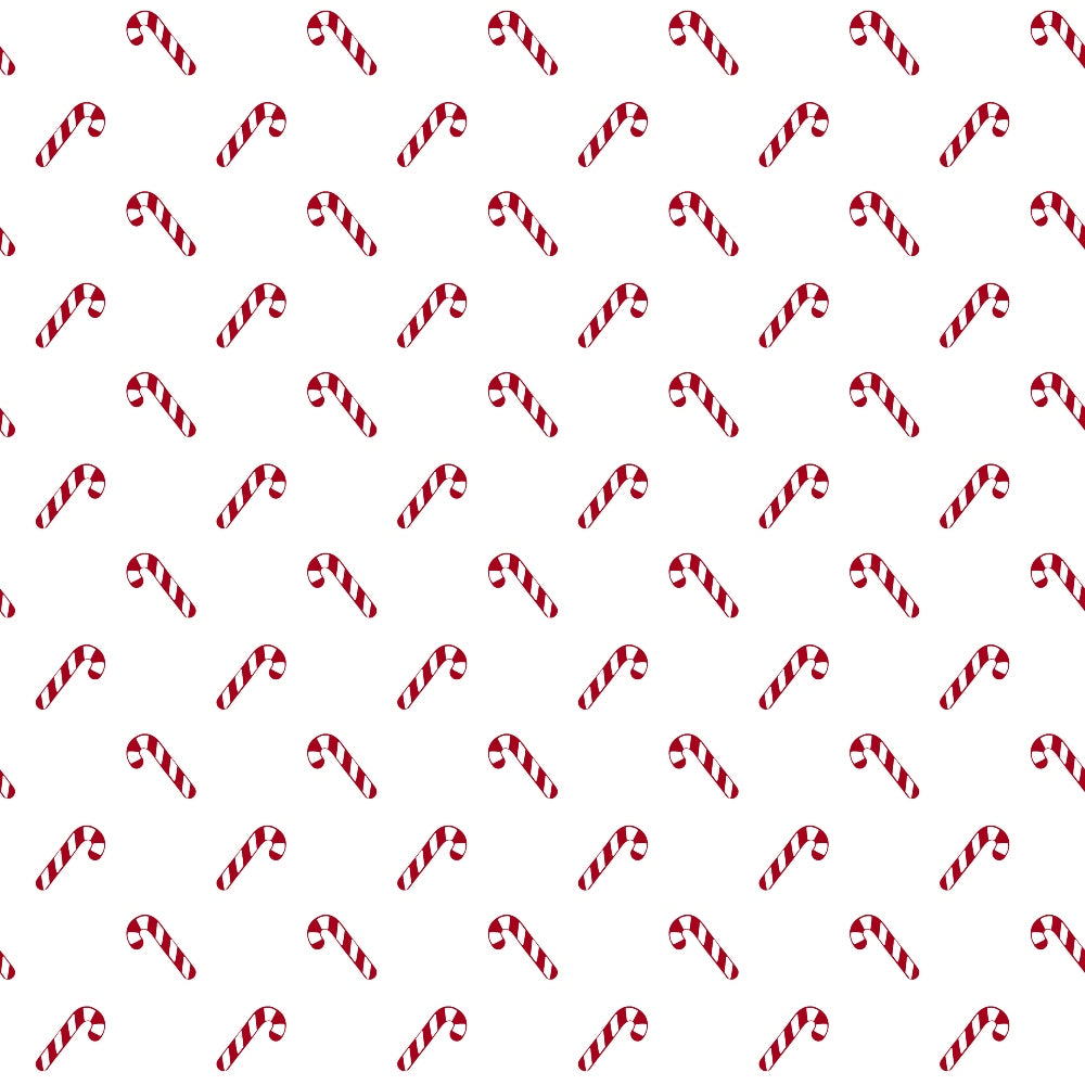 Peppermint Snowfall Pattern 1 Minky Fabric