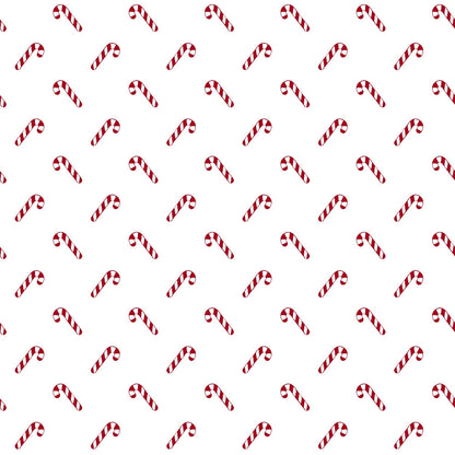 Peppermint Snowfall Pattern 1 Minky Fabric