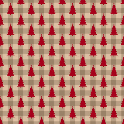 Country Christmas Pattern 5 Quilting Cotton Fabric