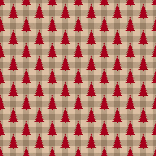 Country Christmas Pattern 5 Quilting Cotton Fabric