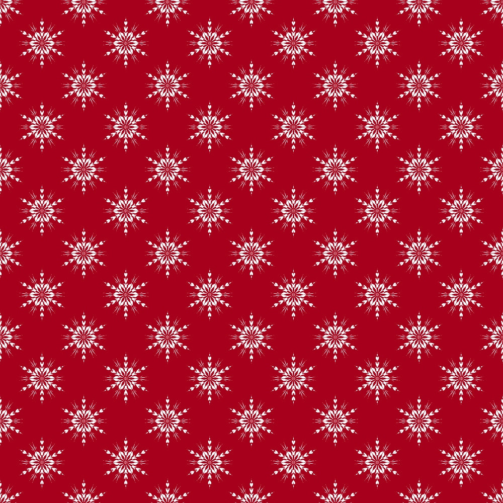 Peppermint Snowfall Pattern 8 Minky Fabric