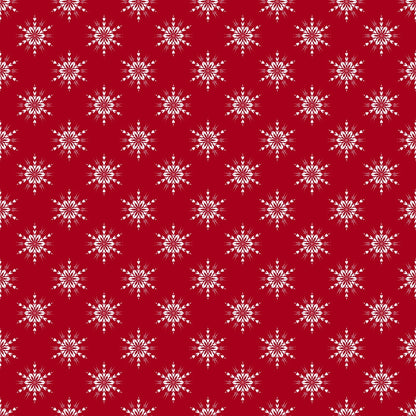 Peppermint Snowfall Pattern 8 Minky Fabric