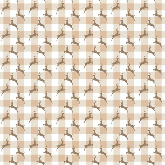 Country Christmas Pattern 13 Quilting Cotton Fabric