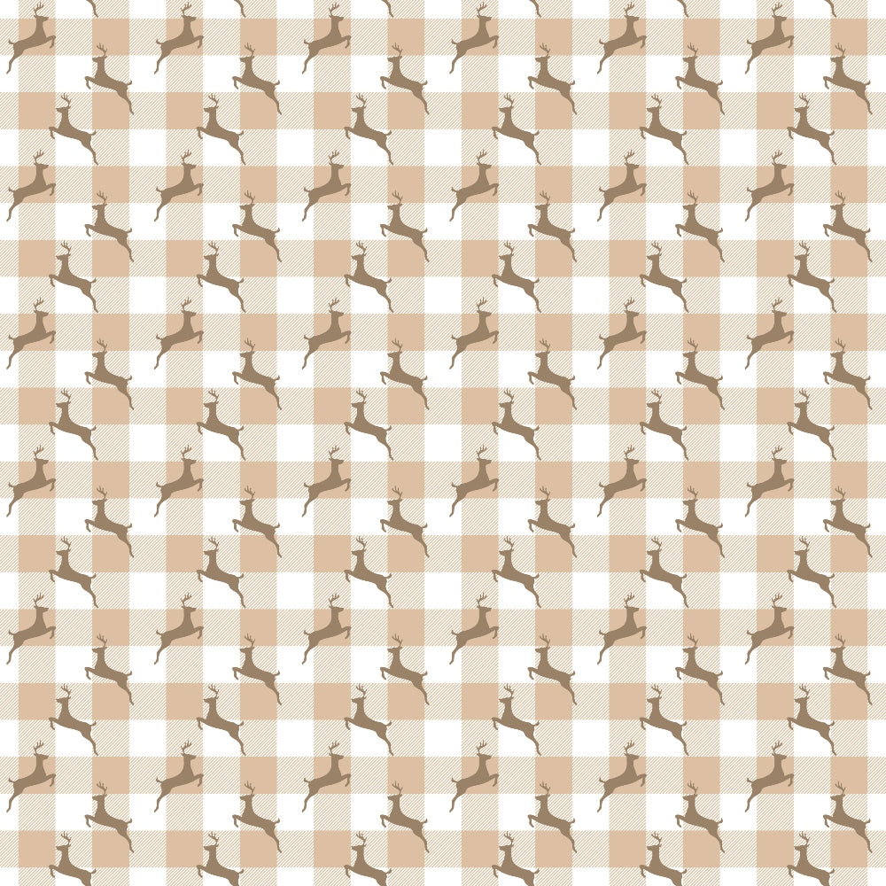 Peppermint Snowfall Pattern 13 Minky Fabric