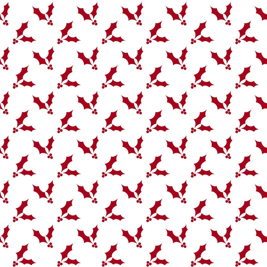 Country Christmas Pattern 14 Quilting Cotton Fabric