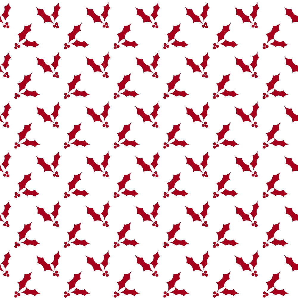 Peppermint Snowfall Pattern 14 Minky Fabric