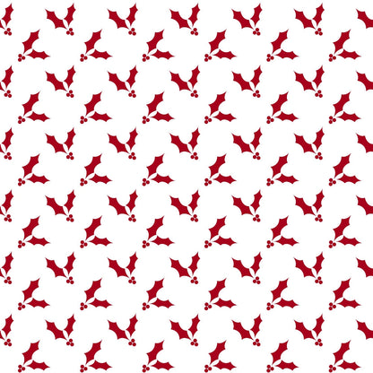 Peppermint Snowfall Pattern 14 Minky Fabric