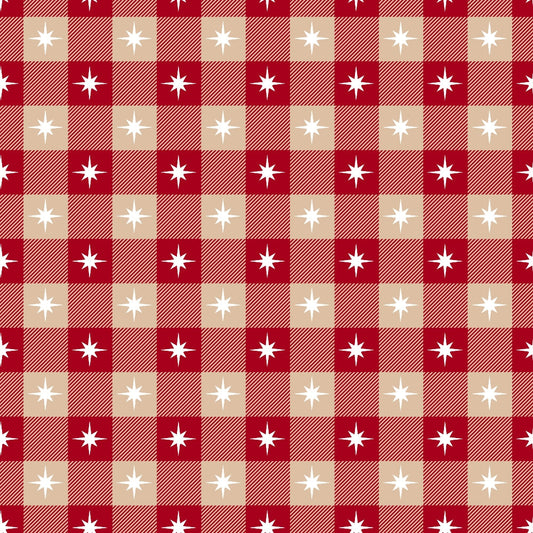Country Christmas Pattern 18 Quilting Cotton Fabric