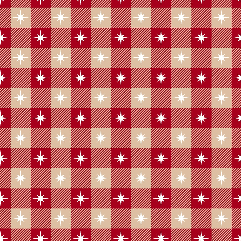Peppermint Snowfall Pattern 18 Minky Fabric