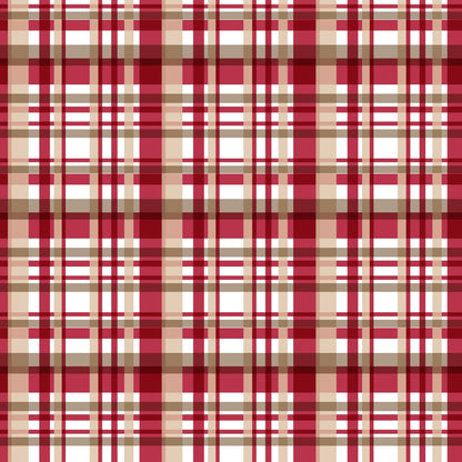 Country Christmas Pattern 19 Quilting Cotton Fabric