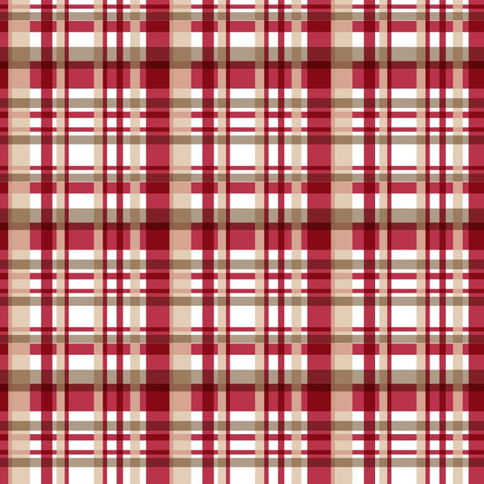 Country Christmas Pattern 19 Quilting Cotton Fabric