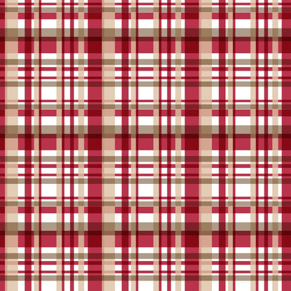 Peppermint Snowfall Pattern 19 Minky Fabric