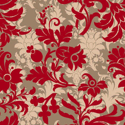 Country Christmas Pattern 20 Quilting Cotton Fabric