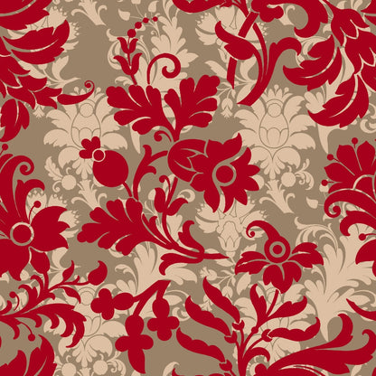 Peppermint Snowfall Pattern 20 Minky Fabric