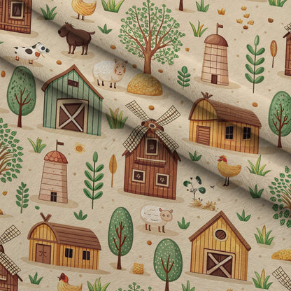 Countryside Charm Pattern 1 Minky Fabric