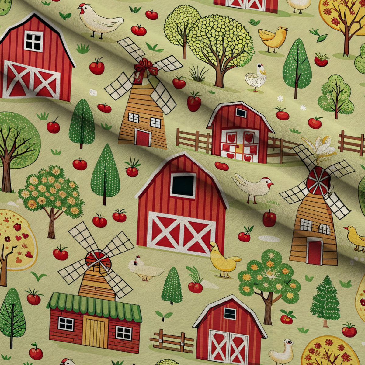 Countryside Charm Pattern 12 Minky Fabric