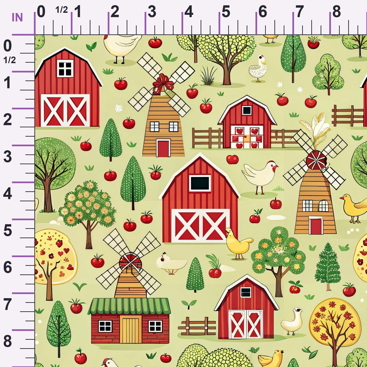 Countryside Charm Pattern 12 Minky Fabric