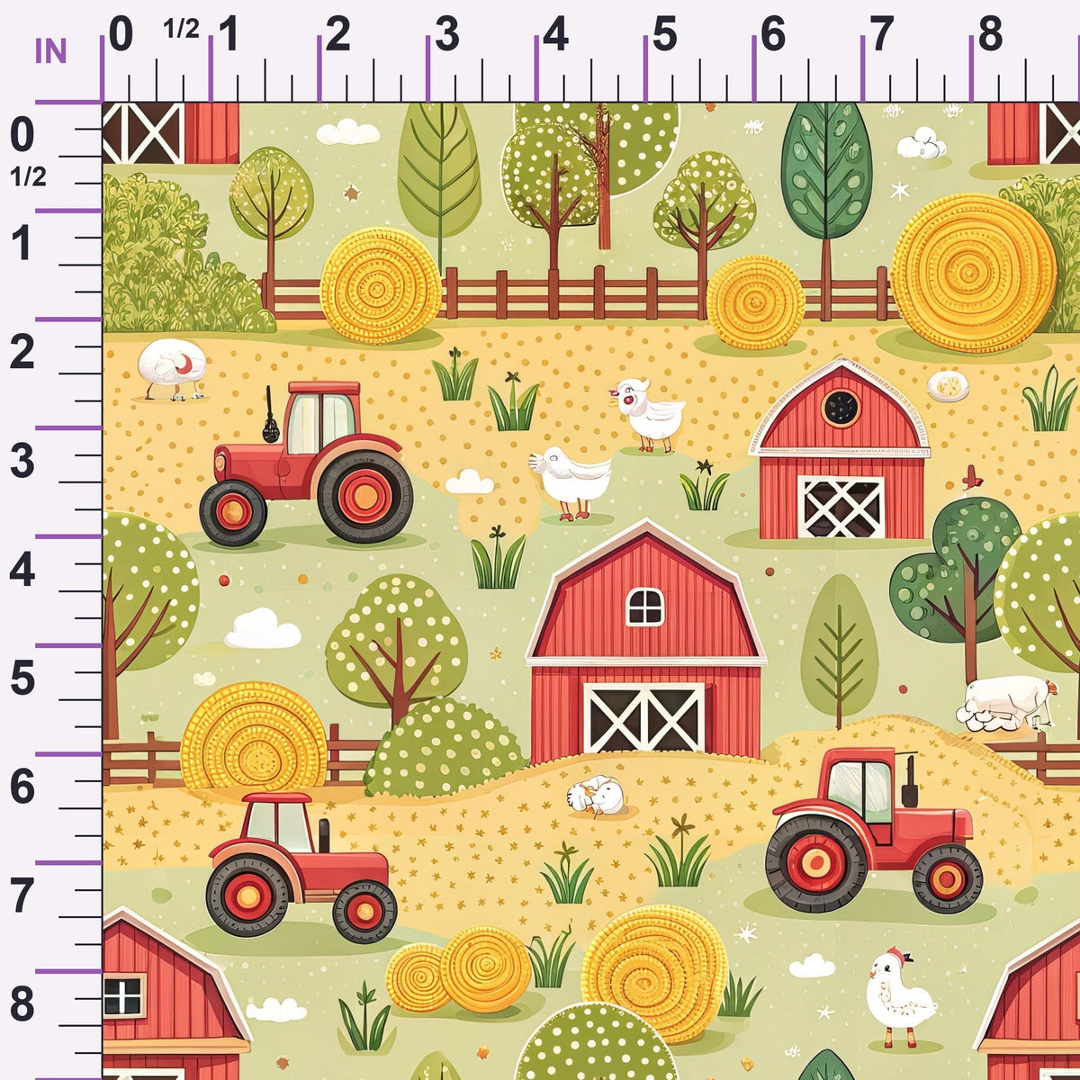 Countryside Charm Pattern 2 Minky Fabric