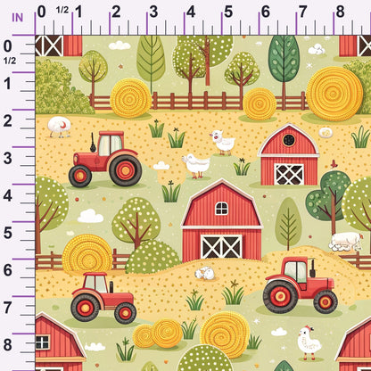 Countryside Charm Pattern 2 Minky Fabric