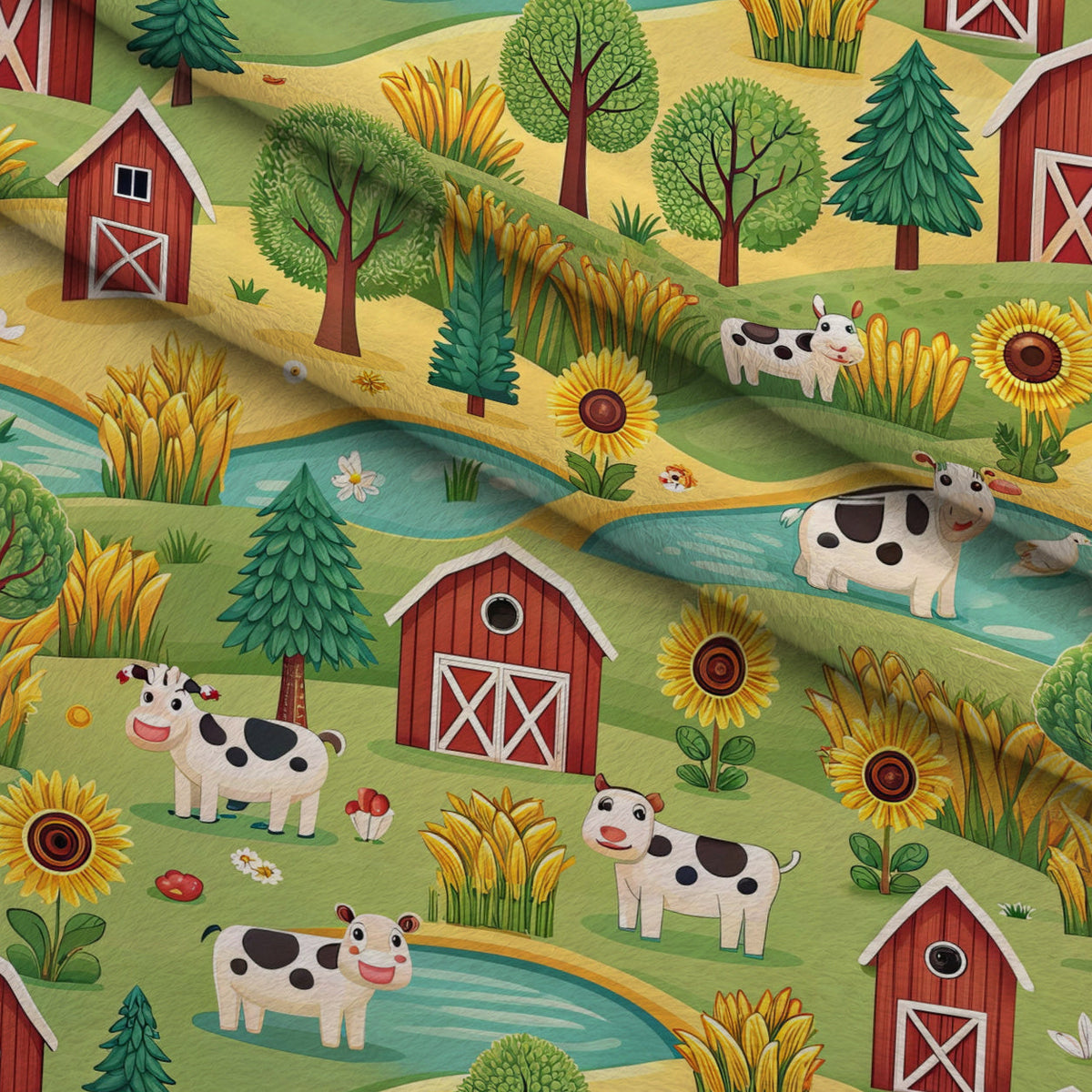 Countryside Charm Pattern 3 Minky Fabric