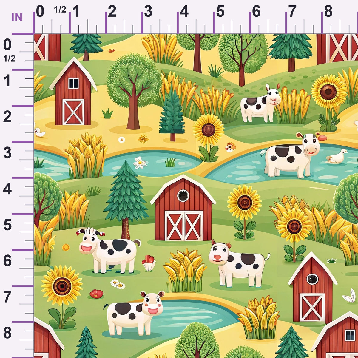 Countryside Charm Pattern 3 Minky Fabric