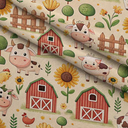 Countryside Charm Pattern 4 Minky Fabric
