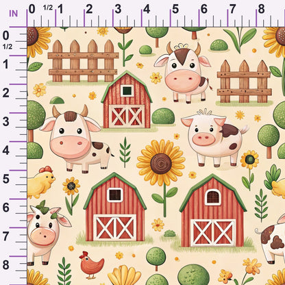 Countryside Charm Pattern 4 Minky Fabric